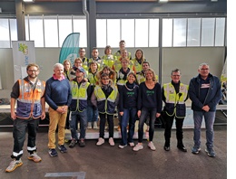 Photo de groupe des signaleurs de Ouest Radio Assistance mobilisés pour l’assistance lors de la 2ᵉ édition de L’Étincelante.