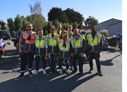 Membres de Ouest Radio Assistance à la 16ème édition du Ouest Bike Show à Bourgneuf en Retz