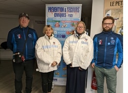 Membres FFCBL/SER et secouristes Français Croix Blanche de Loire-Atlantique.