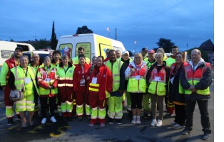 amis du GRAS32/SER venus en renfort au C/Assistance pour le Marathon d’Albi