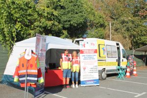 bénévoles au stand de la FFCBL/SER à la journée des associations de Lagrave