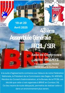 flyer 43ieme Assemblée générale FFCBL/SER